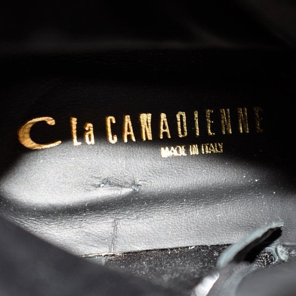 New! La Canadienne Brendan Leather Combat Booties Black 39 EU 8.5 US Z3 DD296 - Picture 6 of 8